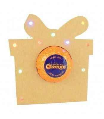 18mm Freestanding Christmas Present Terry's Chocolate Orange Holder with LED Lights